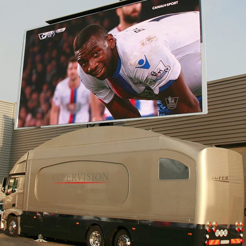 Écran LED VIP sur camion et mât rotatif - 46m²- LMB46